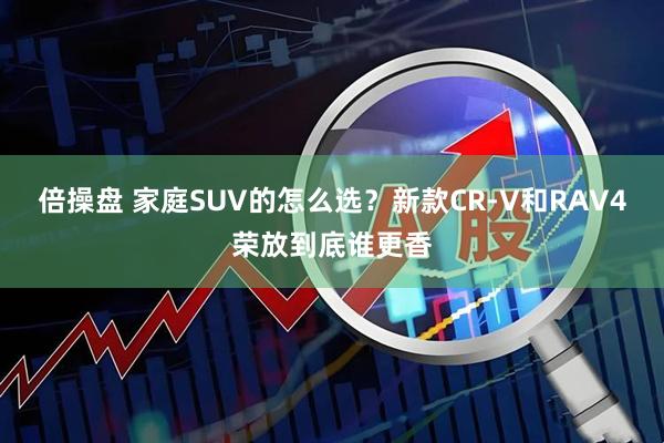 倍操盘 家庭SUV的怎么选？新款CR-V和RAV4荣放到底谁更香